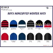 Knit Hats Boys Non Cuffed