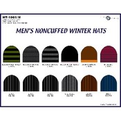 Knit Hats Men's Non Cuffed