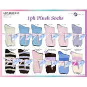 Ladies' 1 Pk Plush  Socks