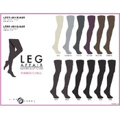 Sweater Knit Ribbed And Cable Tights - Queen Size