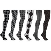 Women's Jacquard/Pattern Footed Tights - Regular
