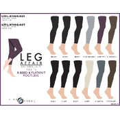 Sweater Knit Footless Tights 1/2 Rib &amp; 1/2 Flat