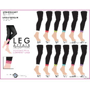 Ladies "Queen Sized" Footless Tights With Contrast