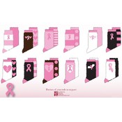 2 Pack National Breast Cancer Plush Socks