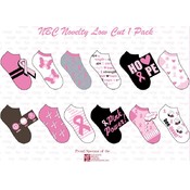National Breast Cancer 1 Pack Novelty Socks