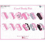 National Breast Cancer 3 Pack Novelty Socks
