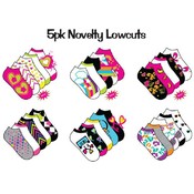 Women's Low Cut Novelty Socks- 5 Pack
