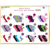 Women's 3 Pack Novelty Ped With Key Chain