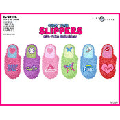 Women's Curly Yarn Slippers With Embroidery