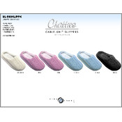 Ladies Cable knit slippers