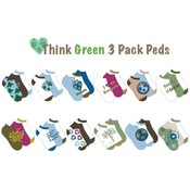 Women's Think Green 3 Pack Peds
