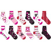 Kid's Valentine Socks Size 6-8