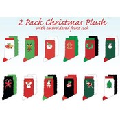 2 Pack Women's Christmas Plush Socks