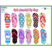 Girls Assorted Flip Flops