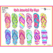 Girls Assorted Flip Flops