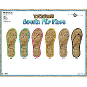 Ladies Tatami Metallic Sequin Flip Flops