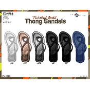 Ladies Twisted Braid Thong Sandals