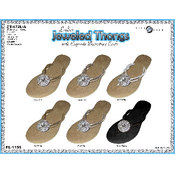 Ladies Jeweled Thongs