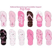National Breast Cancer Flip Flops