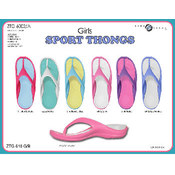 Girls Sport Flip Flops