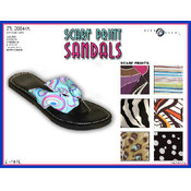 Ladies Scarf Print Sandals