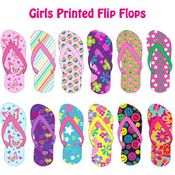 Girls Printed Flip Flops
