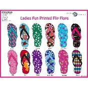 Ladies Fun Printed Flip Flops