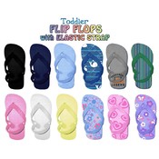 Toddler Flip Flops W/ Elastic Strap