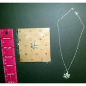 Silver Plated Snowflake Necklace