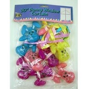 30 Inch Plastic Bunny Window Curtain
