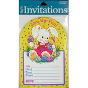 Pack of 8 Bunny Invitations (Envelopes Included)