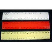 Plastic 6 Inch Rulers (Assorted Colors)