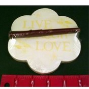"Live/Love" Flower Memo pad and  Pen