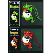 Novelty Auto Air Fresheners Green and Red Dragon