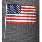 Patriotic USA American plastic flag Plastic Pole