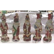 7 Inches Tall Highly Decorated Years Past Santa's