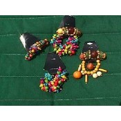 Fabric Bows, Pony Tail Holders, Wood Barrettes