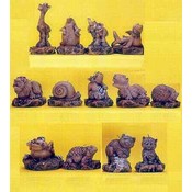 Assorted Animals on Stone Candles-288