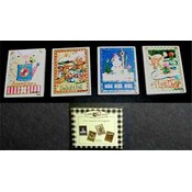 Set of Four Seasons Tile Magnets (4 Assorted) Gift