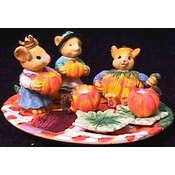 Thanksgiving Pumpkin Mini Tea Set