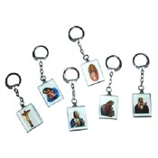 Glass Religious Keychain