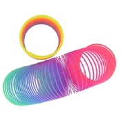 3"  Rainbow Colored Plastic Spring