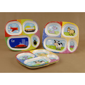 Melamine Divided Kiddie Tray Floor Display