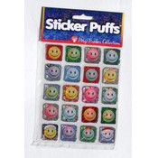 20 Sticker Puffs (Acid Free) Smiley Faces