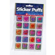20 Sticker Puffs (Acid Free) Hearts
