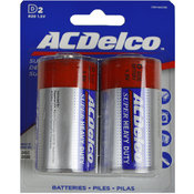 D Heavy Duty Batteries - 2 Pack