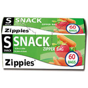 60 Ct. Zipper Storage/Freezer Snack Bags