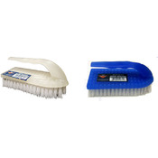 Iron Shape Scrub Brush with Handle