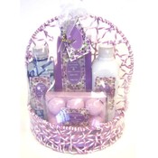 4 pc Cherry Blossom Bath Set, Peach(Case of 6)
