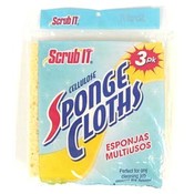 3 Pack - Cellulose Sponge Cloths